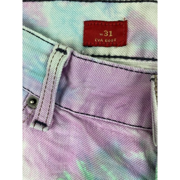 X2 Quality Denim Size 31 Cut Off Tie Dye Jeans Shorts - Picture 3 of 7
